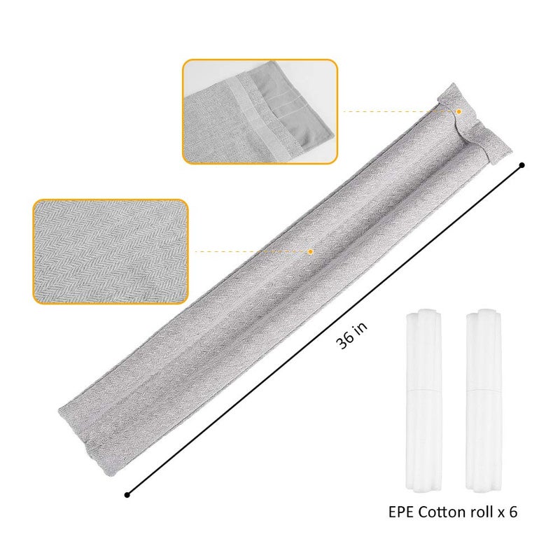 VISEMAN 36 Inch Under Door Stopper-Door Noise Blocker, Double Sided Door Stopper, Machine-Washable - Image 2